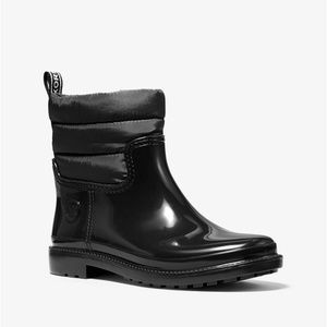 Michael Kors BLAKELY PVC/Quilted Nylon RainBoots